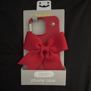 heyday Red Bow Phone Case for iPhone 16 Pro Max